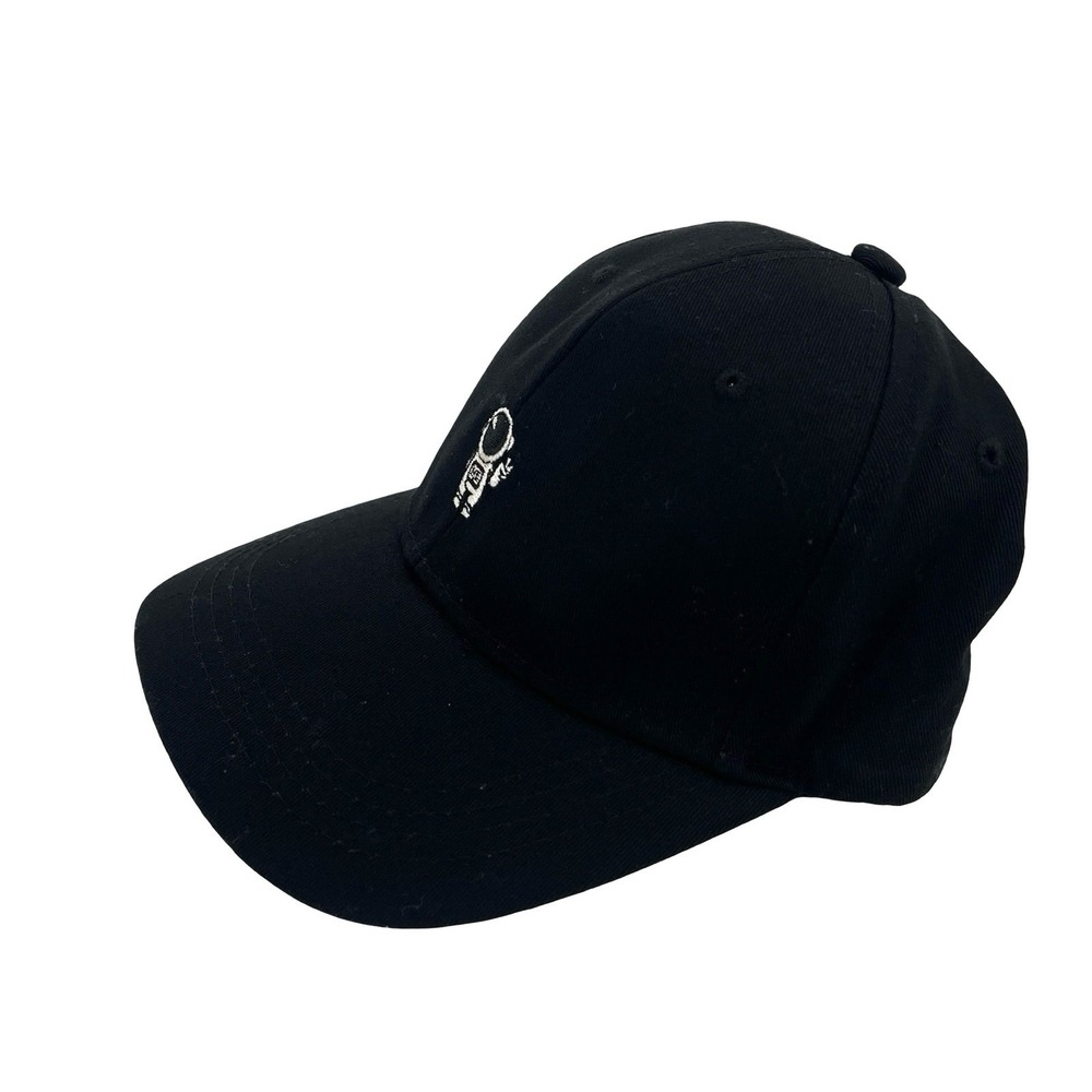 Astronaut Embroidered Hat Black Dad Cap Space NASA Style Adjustable Strapback - Picture 2 of 5